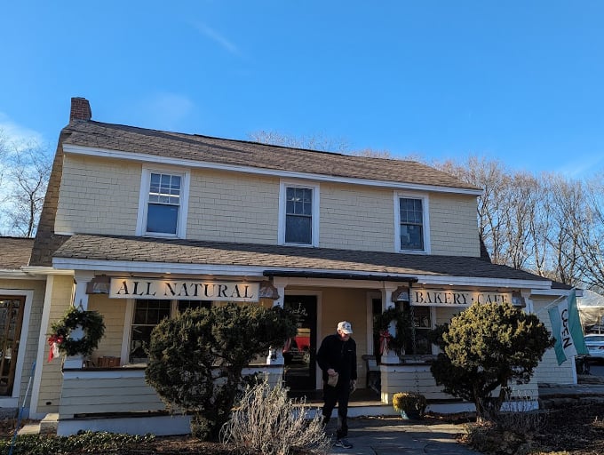 This charming New England bakery looks like it was plucked straight from a Norman Rockwell painting, complete with weathered shingles and welcoming porch. Photo credit: Turtle jones