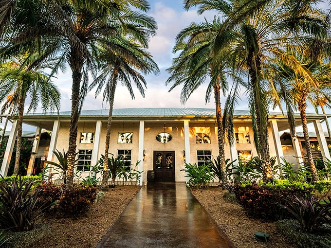 Tiki dreams come true! This waterfall-adorned oasis looks like it was plucked from a tropical postcard and plopped right into Florida's backyard.