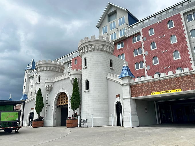 Who needs Hogwarts when you've got this? The Grand Castle's entrance is so magical, you'll half expect owls to deliver your mail.