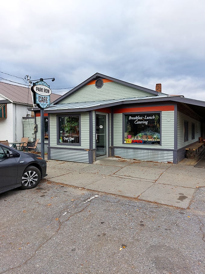 Welcome to Park Row Cafe, where small-town charm meets big-time flavor. This unassuming exterior hides a treasure trove of culinary delights that'll make your taste buds dance a Vermont jig.