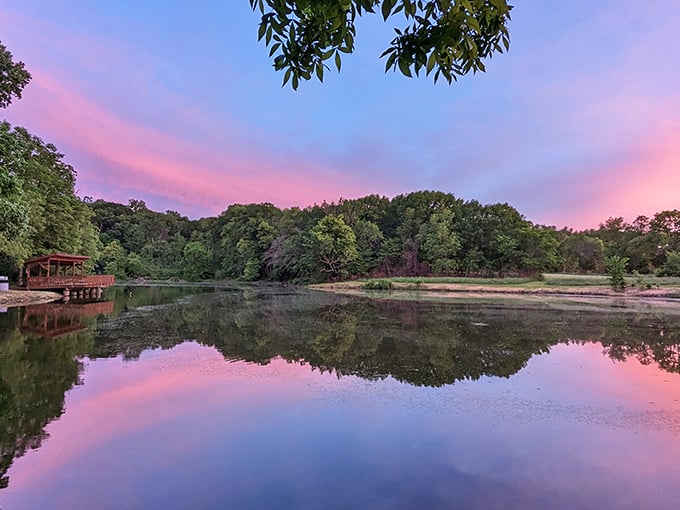 "Welcome to the Emerald City of Illinois! This trail at Franklin Creek State Natural Area is so green, you'll think you've stumbled into Oz."