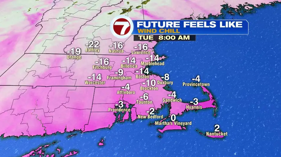 Boston Brace Yourself: Bitter Cold and Snow Showers Are Coming